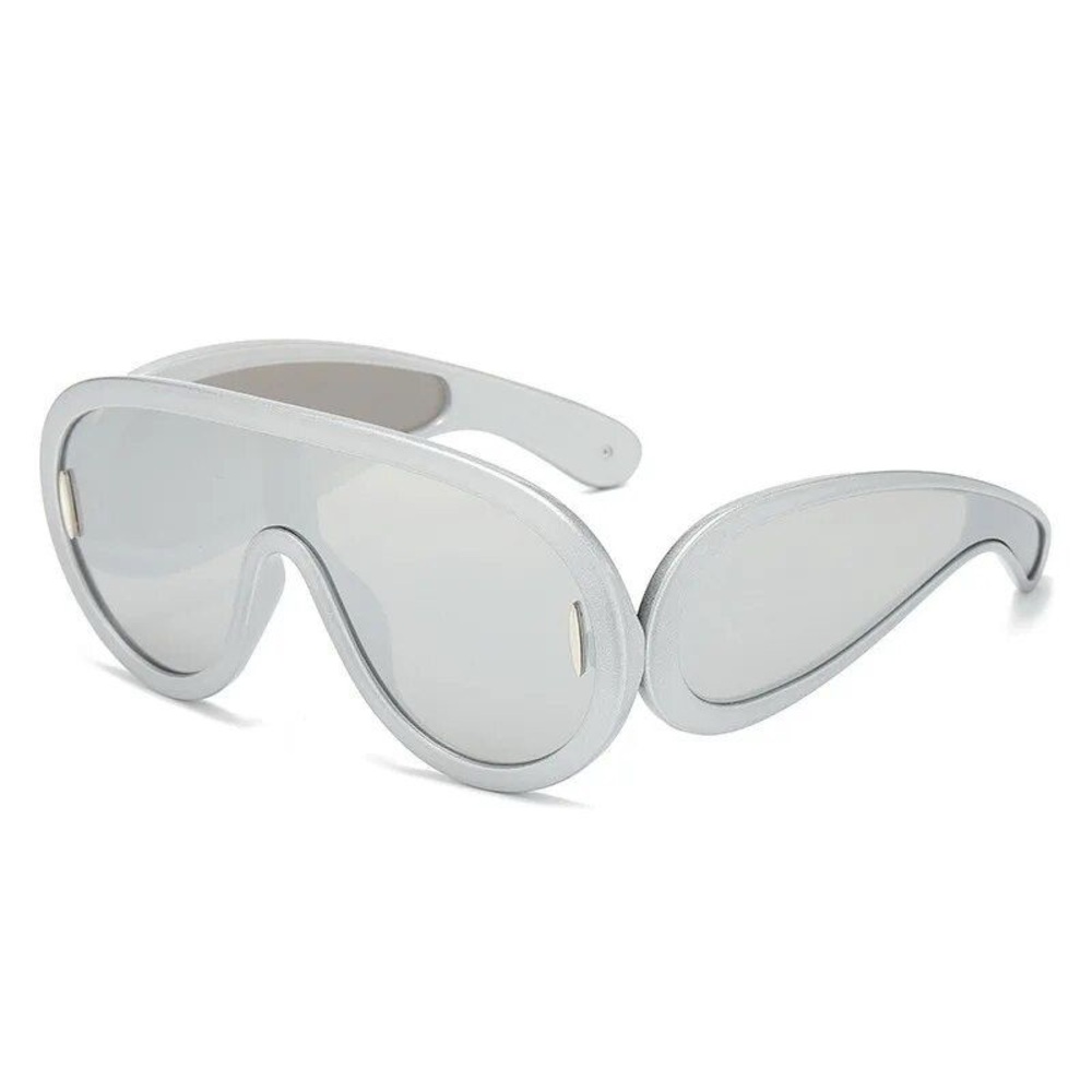Gray Oversized Aviator Sunglasses | Sleek Acetate Design | Chic Neutral Shades